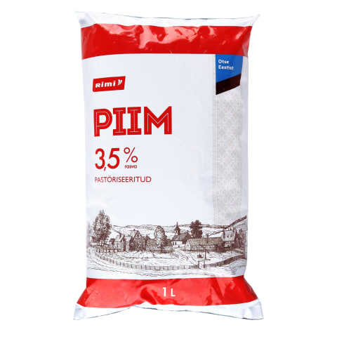 Täispiim Rimi kile 3,5% 1l