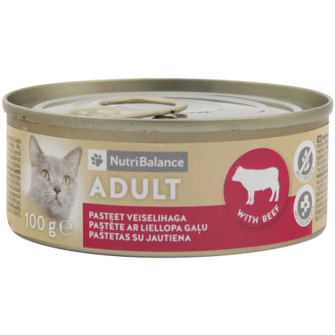 Kačių konservai NUTRIBALANCE su jaut., 100 g