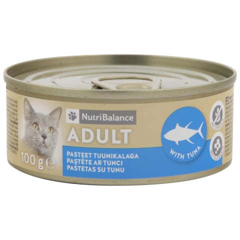 Kačių kons. NUTRIBALANCE su tunu, 100 g