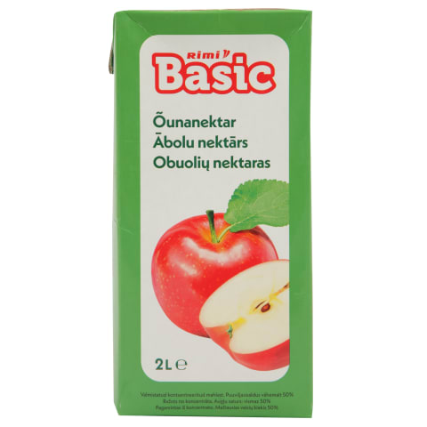 Obuolių nektaras 50 % RIMI BASIC, 2 l