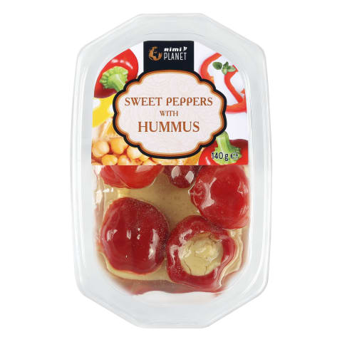 Vyšninės paprikos su humusu RIMI, 140g