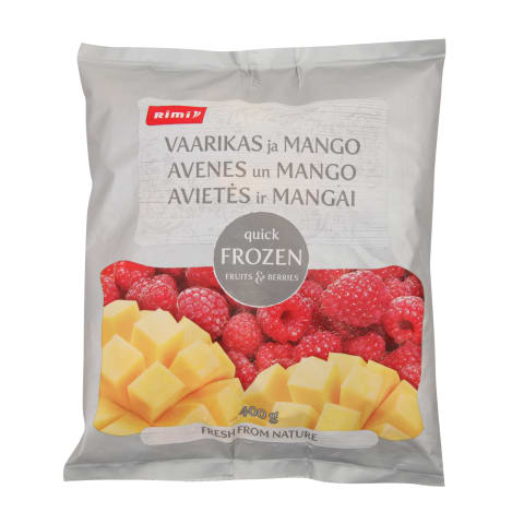Mango ja vaarikad Rimi külmutatud 400g
