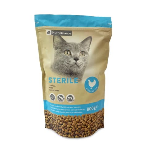 Kaķu barība Nutribalance Sterilized 0,8kg