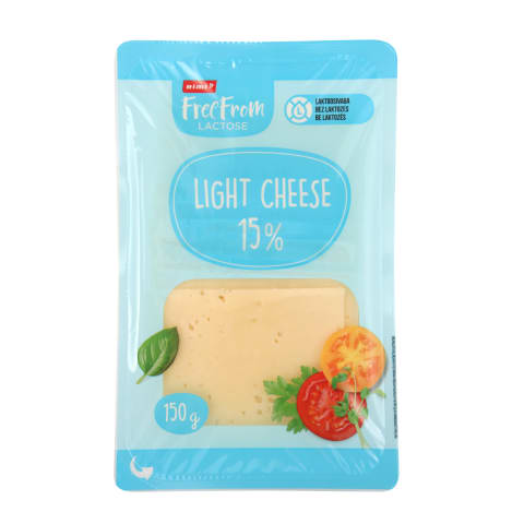 Sūris be laktoz. RIMI FREEFROM LIGHT,15%,150g