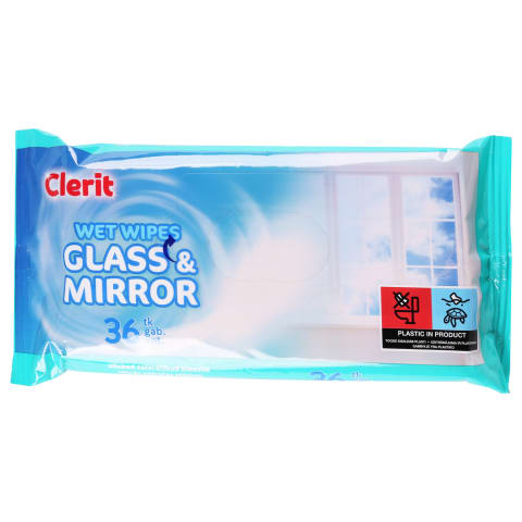 Niisked salvrätikud Clerit klaasile 36tk
