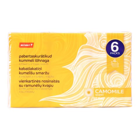 Pabertaskurätikud Rimi kummeli,4-k,6x9tk