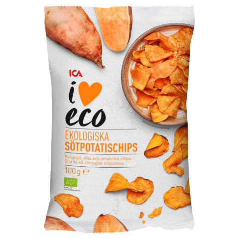 Saldie kartupeļu čipsi I Love Eco 100g
