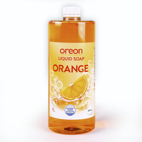 Vedelseep Oreon apelsini lõhnal.täide 1l