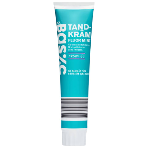 Hambapasta fluoriidiga ICA Basic piparmünt 125ml