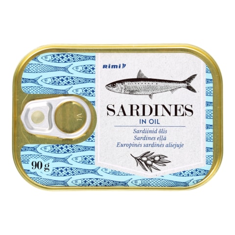 Sardiinid õlis Rimi 90g