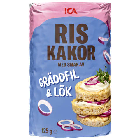 Riisigaletid hapukoore ja sibula maitsega ICA 125g