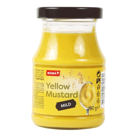 Kollane sinep mahedamaitseline Rimi 190g