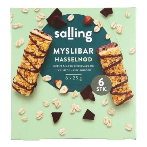 Müslibatoonid sarapuupähklitega Salling 6tk