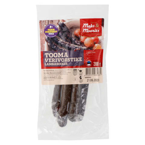 Tooma verivorstikesed lambasooles Maks&Moorits 300g