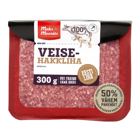 Veisehakkliha Maks&Moorits 300g