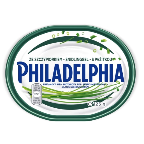 Tep. varškės sūris  česn. PHILADELPHIA, 125g