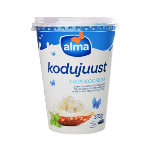 Kodujuust hapukoorega Alma 7% 380g