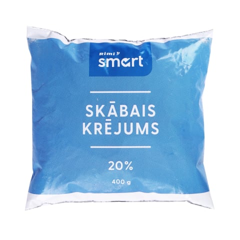 Skābais krējums Rimi Smart polipaka 20% 400g