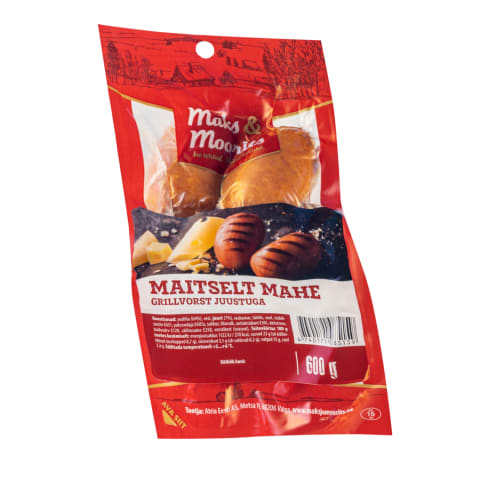 Maitselt mahe grillvorst juustuga, MAKS&MOORITS, 600 g