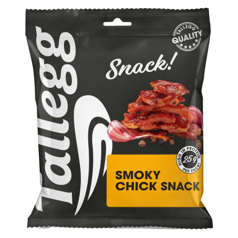 Kanasnäkk Smokey Chick Snack Tallegg 80g