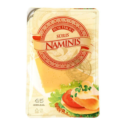 Pj. ferm. sūris ROKIŠKIO NAMINIS, 45 %, 150g