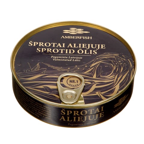 Šprotai aliejuje AMBERFISH, 160 g