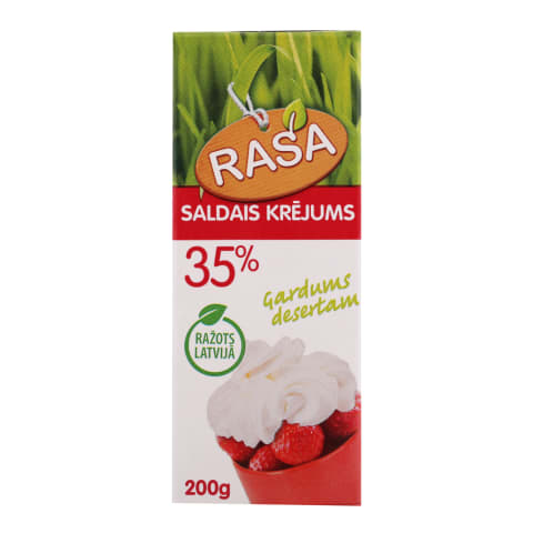 Saldais krējums Rasa UHT 35% 200g