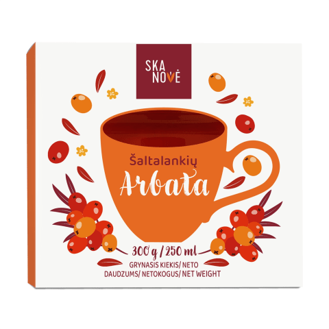 Šaltalankių arbata SKANOVĖ, 300 g Šaltalankių arbata SKANOVĖ, 300 g