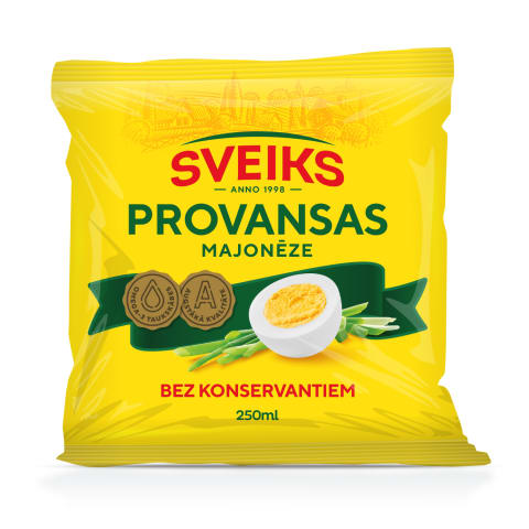 Majonēze Sveiks provansas 67% 250ml