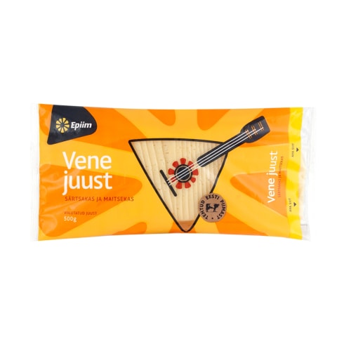 Juust Vene viilutatud E-Piim 500g