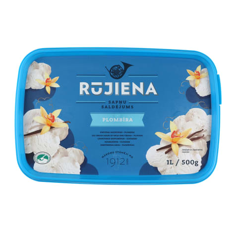 Plombīra saldējums Rūjienas 1l/500g