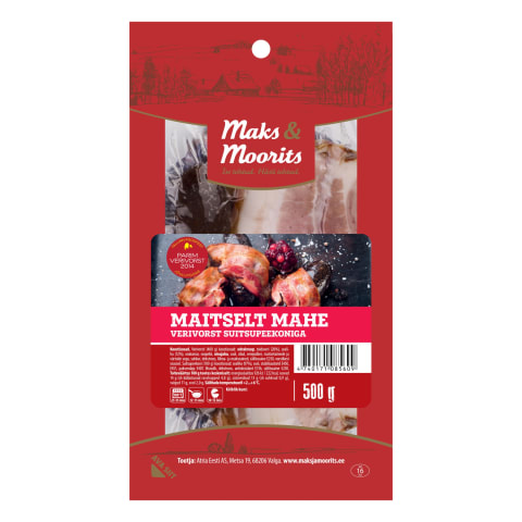 Maitselt Mahe verivorst suitsupeekoniga, MAKS&MOORITS, 500 g