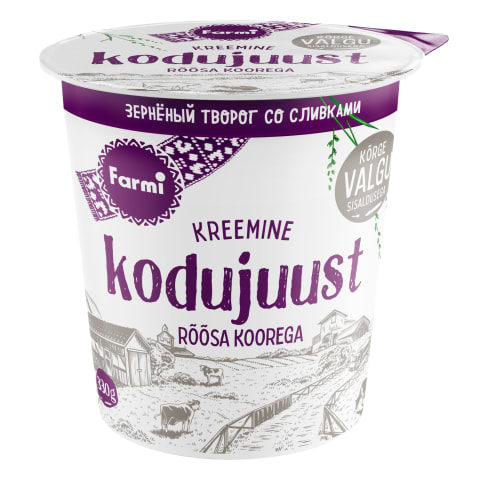 Kodujuust rohke koorega Farmi 7,4% 330g