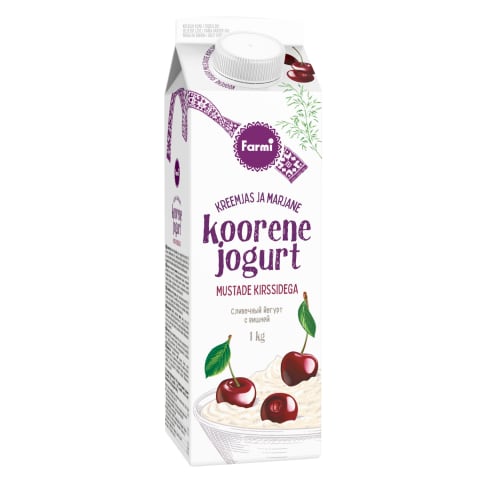 Koorene jogurt kirssidega, FARMI, 1 kg