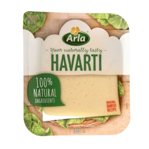 Pjaustytas sūris ARLA Havarti, 150g