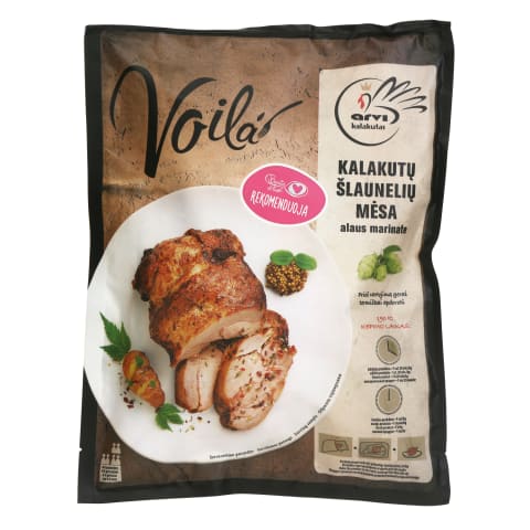 Kalakutų šlaunų mėsa alaus mar. VOILA, 1kg