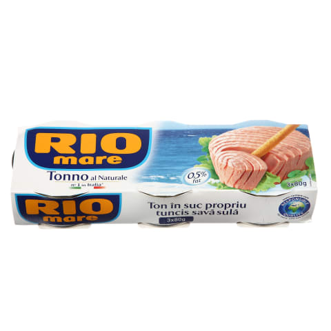 Tuno pjausnys sūryme RIO MARE, 3 x 80 g