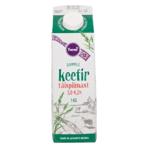 Keefir täispiimast 3,8-4,2%, FARMI, 1 kg