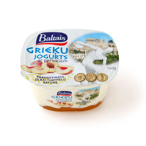 Grieķu jogurts Baltais ar persikiem 160g