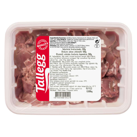 Jahutatud broilerimaks Tallegg 500g