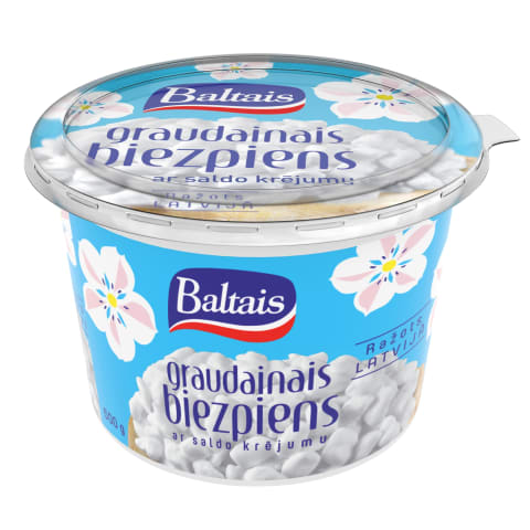 Graudainais biezpiens Baltais 500g