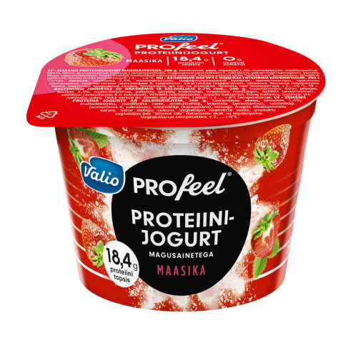 Proteiinijogurt maasika Valio ProFeel 200g
