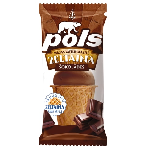 Saldējums Pols šokolādes vafeļu gl. 120ml/70g