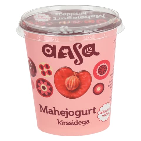 Aasa Mahejogurt kirssidega 370g laktoosivaba