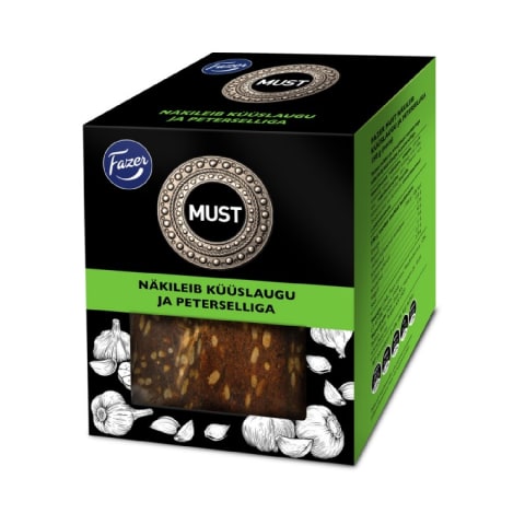 Must Näkileib küüslaugu ja peterselliga, FAZER, 150 g