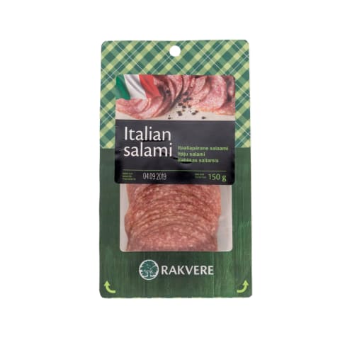 Salami Rakvere itāļu šķēlēs 150g