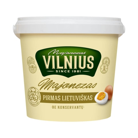 Majonezas VILNIUS Pirmas lietuviškas, 1000ml