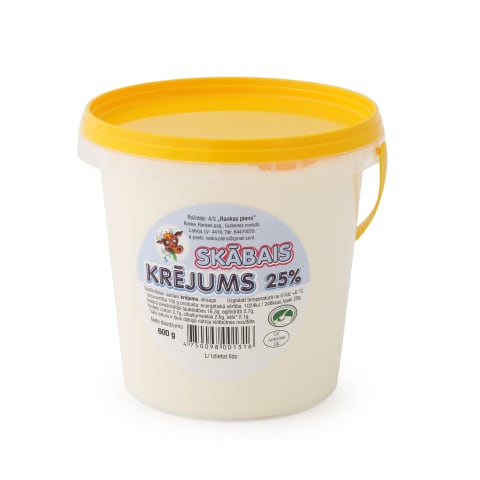 Skābais krējums 25% 600g