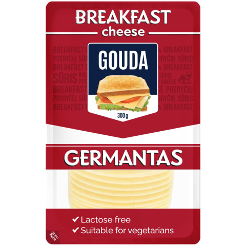 Pjau. sūris GERMANTAS GOUDA, 45 % rieb. 300 g