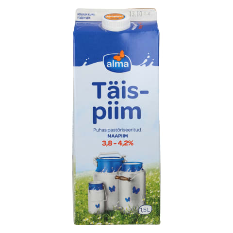 Alma täispiim 3.8-4.2% 1.5L